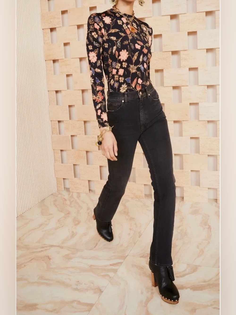 Ulla Johnson The Agnes Jean in Black Smoke Size 26 Made in USA Straight Leg Slim - Picture 15 of 15